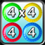 4 x 4 in 44